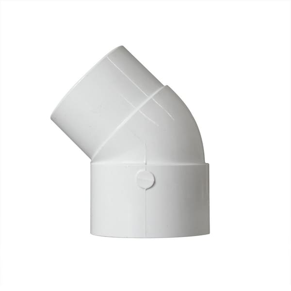 Thrifco Plumbing 2 Inch Slip x Slip PVC 45 Degree Street Elbow SCH 40 8114057 - main
